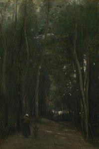 Egy út Saint-Cloudban alkotó: Jean-Baptiste-Camille Corot